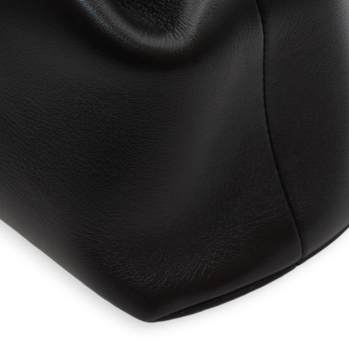 First Medium Black Shoulder Bag in Nappa Leather, Gold hardware