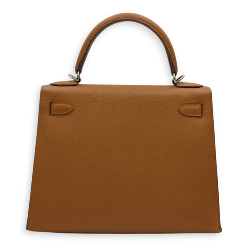 Sellier Kelly Letter H 28 Gold/Rouge H/Capucine in Epsom/Sombrero/Chevre Mysore Palladium hardware