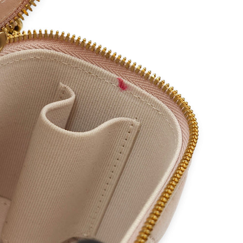 Vanity Mini Pink Crossbody Bag in Lambskin, Gold hardware