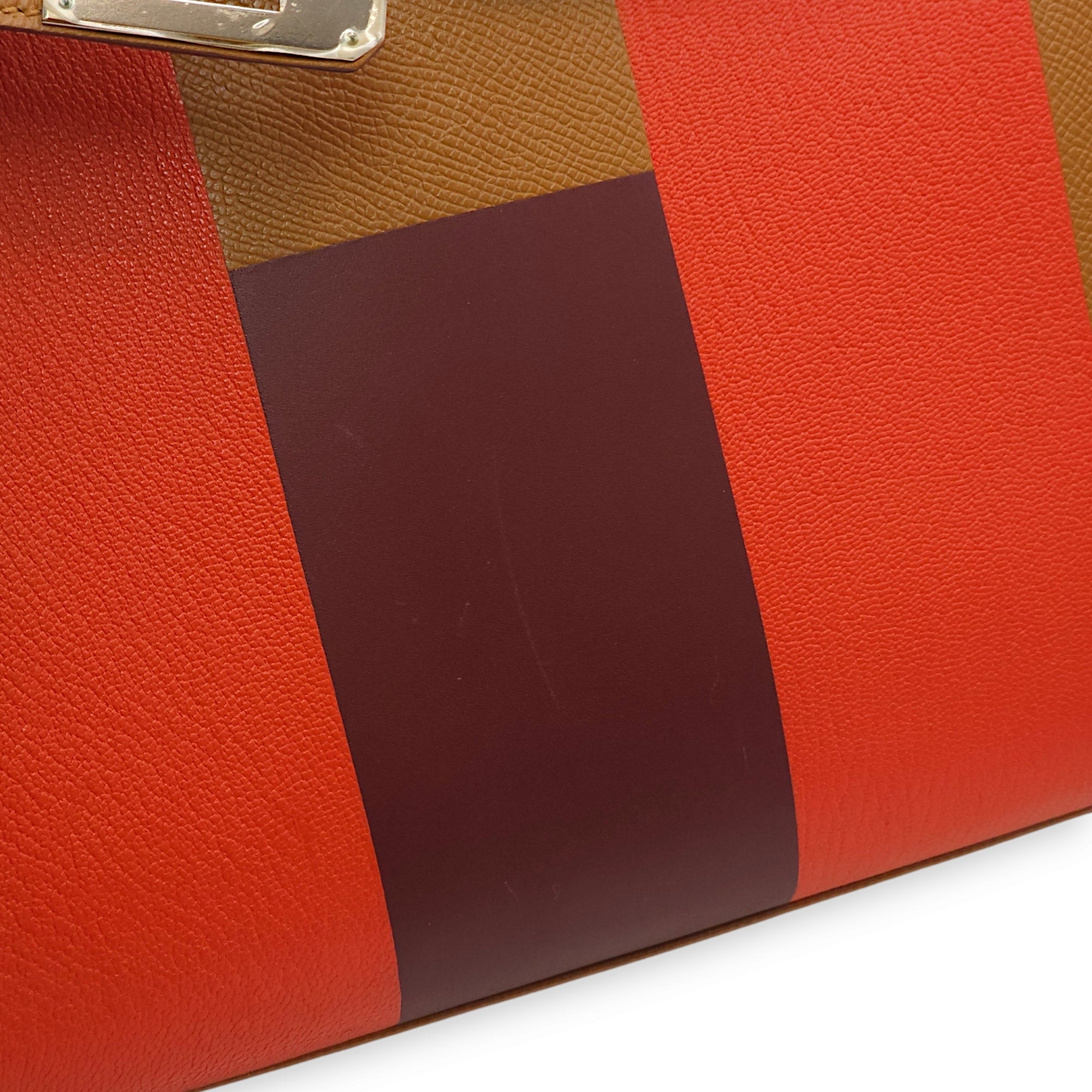Sellier Kelly Letter H 28 Gold/Rouge H/Capucine in Epsom/Sombrero/Chevre Mysore Palladium hardware
