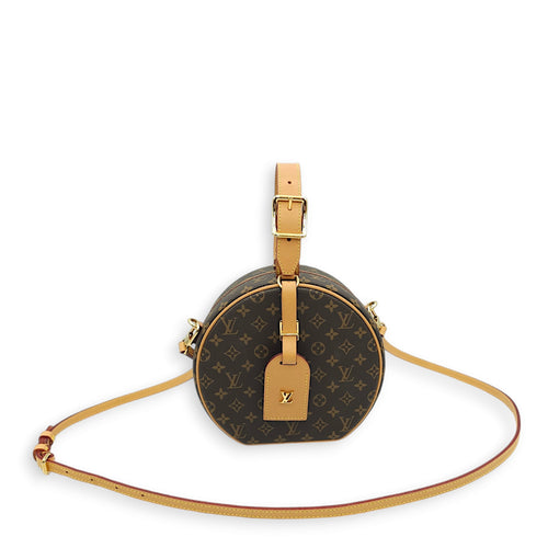 LV Petite Botie Chapeau Monogram Crossbody Bag in Canvas, Gold hardware