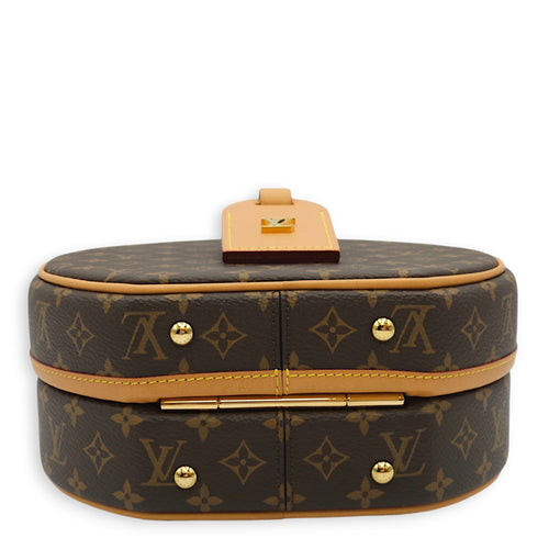 LV Petite Botie Chapeau Monogram Crossbody Bag in Canvas, Gold hardware