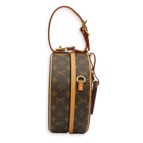 LV Petite Botie Chapeau Monogram Crossbody Bag in Canvas, Gold hardware