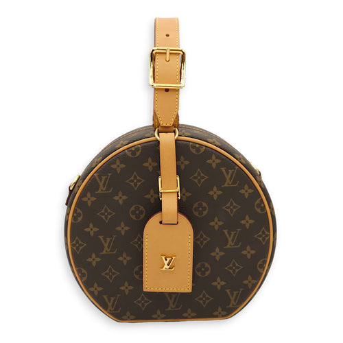 LV Petite Botie Chapeau Monogram Crossbody Bag in Canvas, Gold hardware