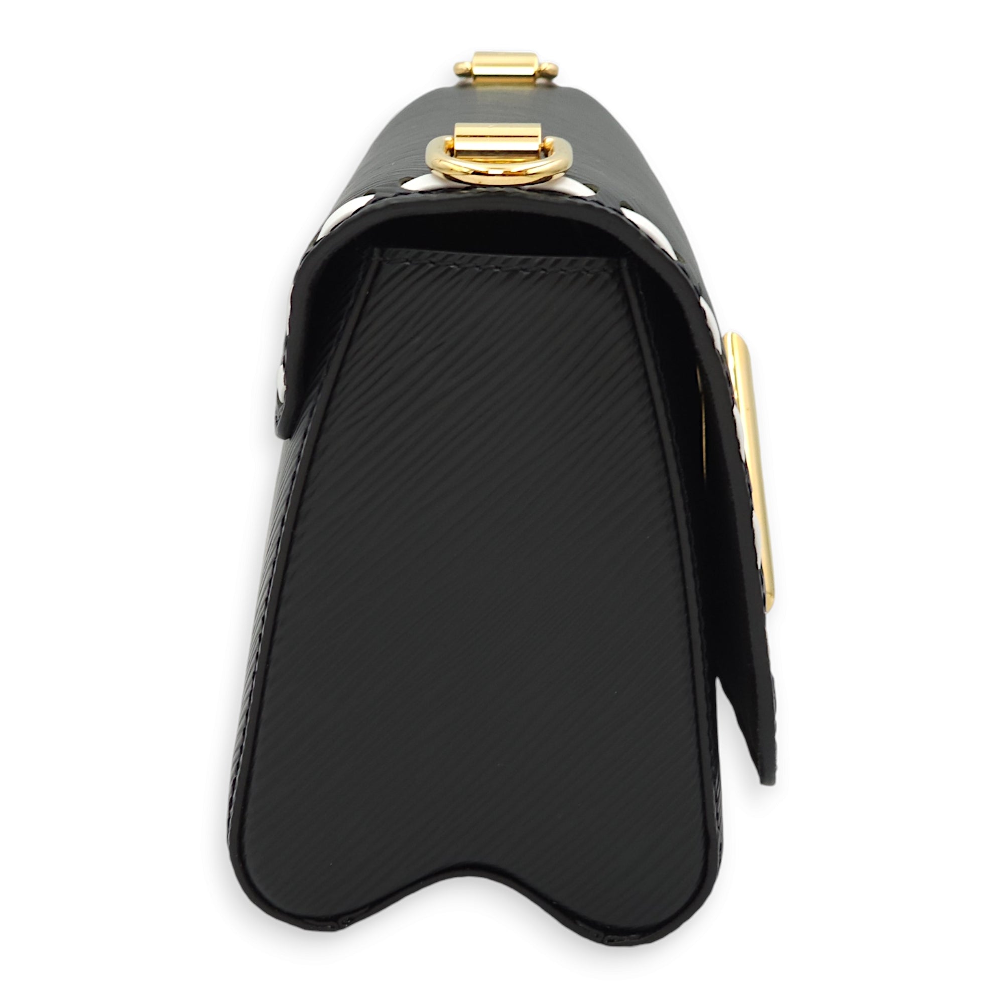 Wild at Heart Twist  PM Black/White and Red Strap Shoulder Bag in Epi Leather Gold hardware C105574 4