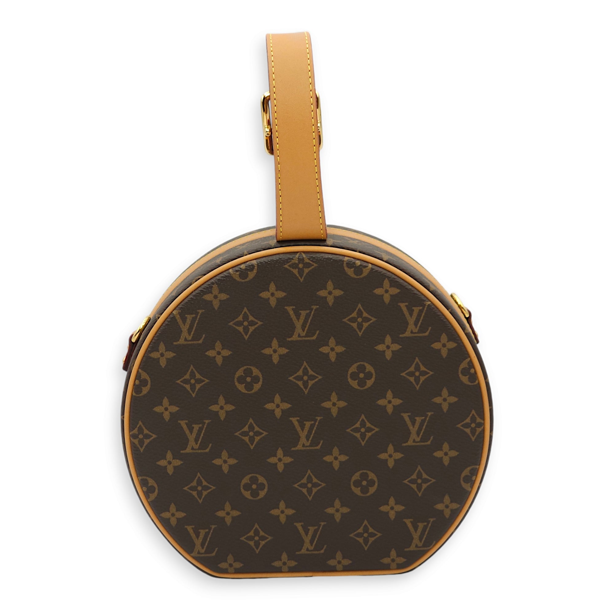 LV Petite Botie Chapeau Monogram Crossbody Bag in Canvas, Gold hardware