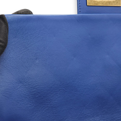 Seasonal Reissue Flap Royal Blue Shoulder Bag in Lambskin, Gold hardware