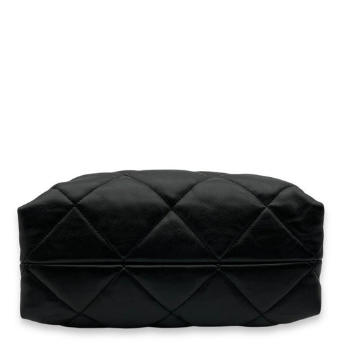 Quilted Shopping Small Black Tote Bag in Lambskin Gold hardware C110619 5