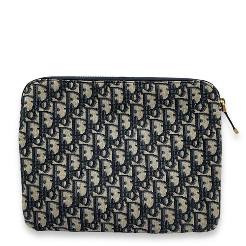 Night Kit and Eye Shade  Others Blue Oblique Pouch in Canvas Gold hardware C103216 1