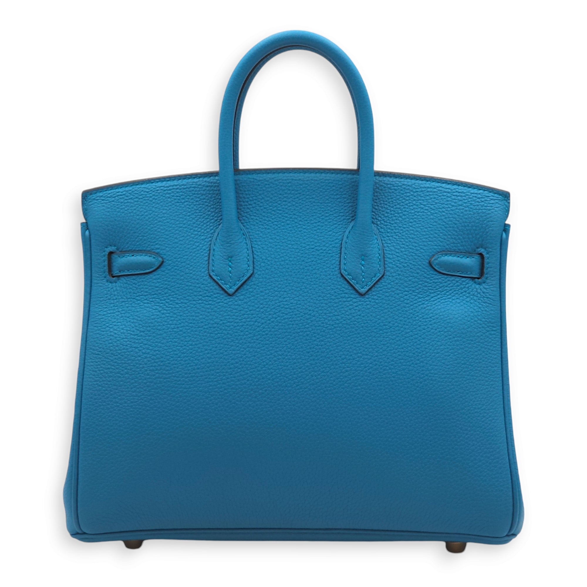 Birkin 25 Blue Zanzibar in Togo, Gold hardware