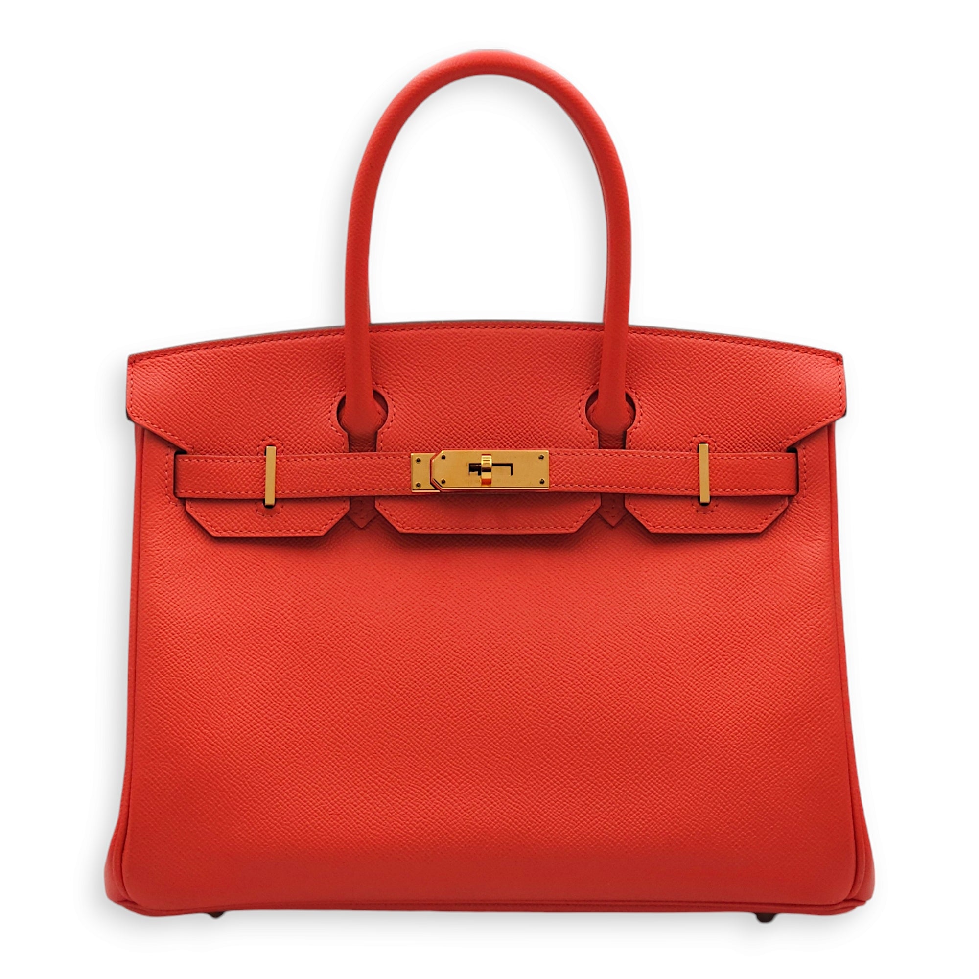 Birkin 30 Rose Jaipur in Epsom, Gold hardware