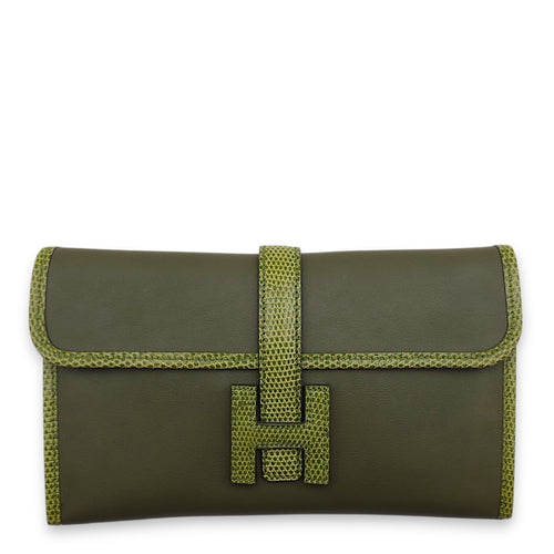 Jige Duo (Missing pouch) Vert Veronese Wallet in Swift/Lizard