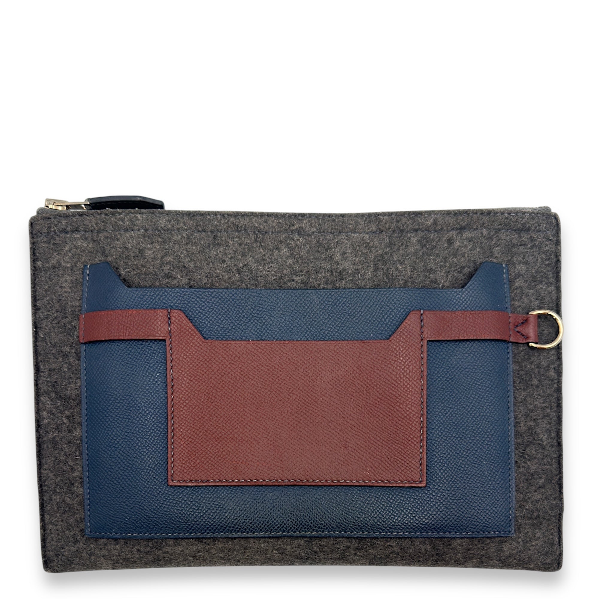 Toodoo 29 Rouge H/Blue Pouch in Epsom/Wool Felt, Palladium hardware