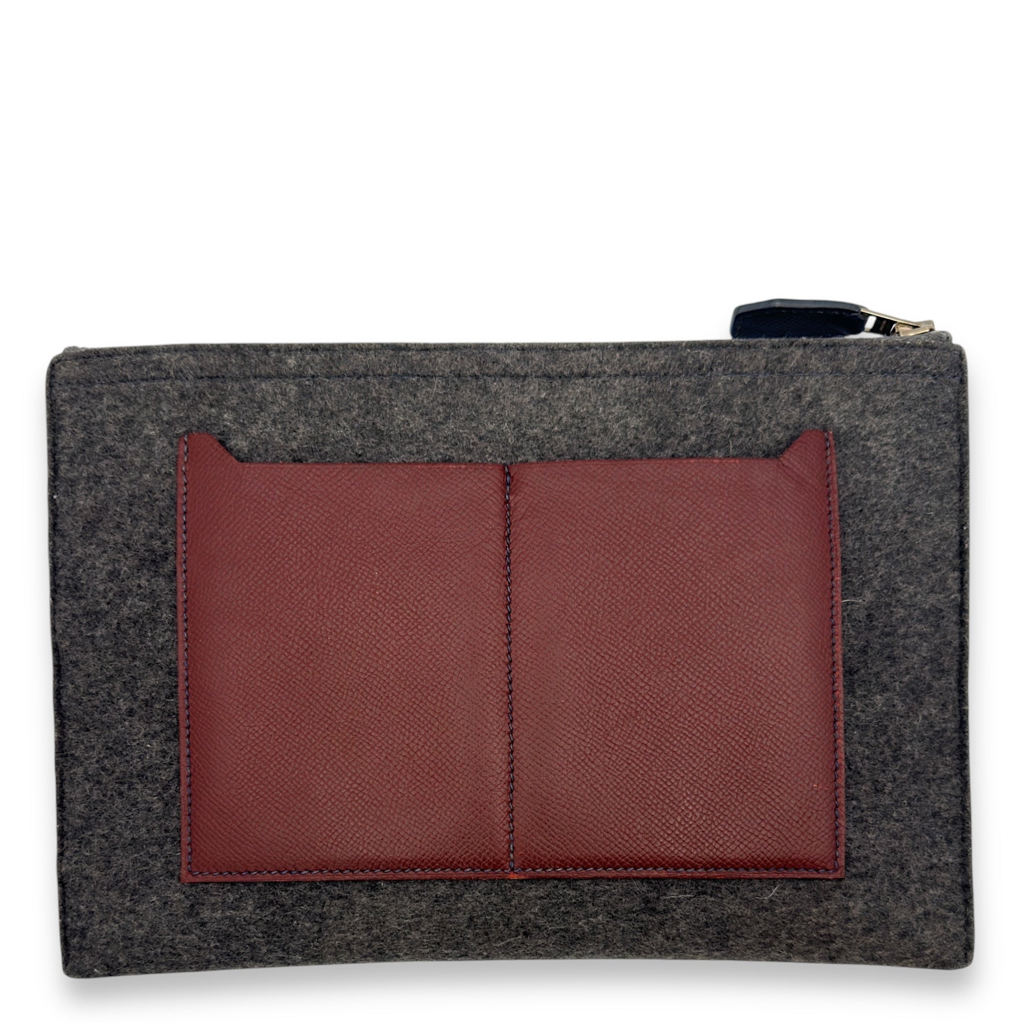 Toodoo 29 Rouge H/Blue Pouch in Epsom/Wool Felt, Palladium hardware