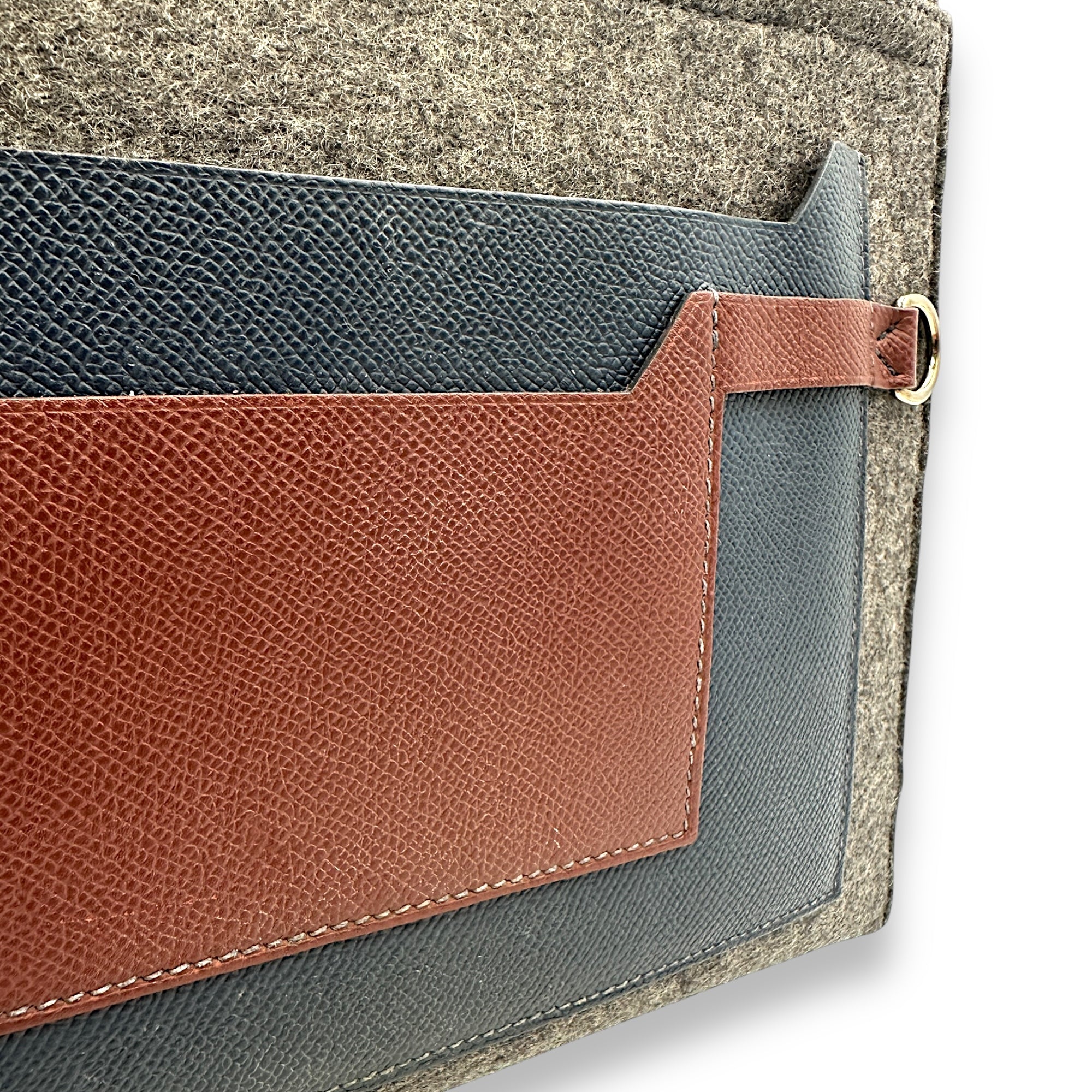 Toodoo 29 Rouge H/Blue Pouch in Epsom/Wool Felt, Palladium hardware