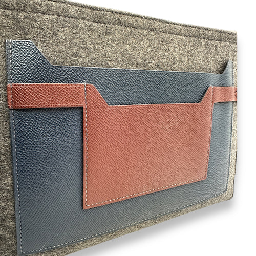 Toodoo 29 Rouge H/Blue Pouch in Epsom/Wool Felt, Palladium hardware