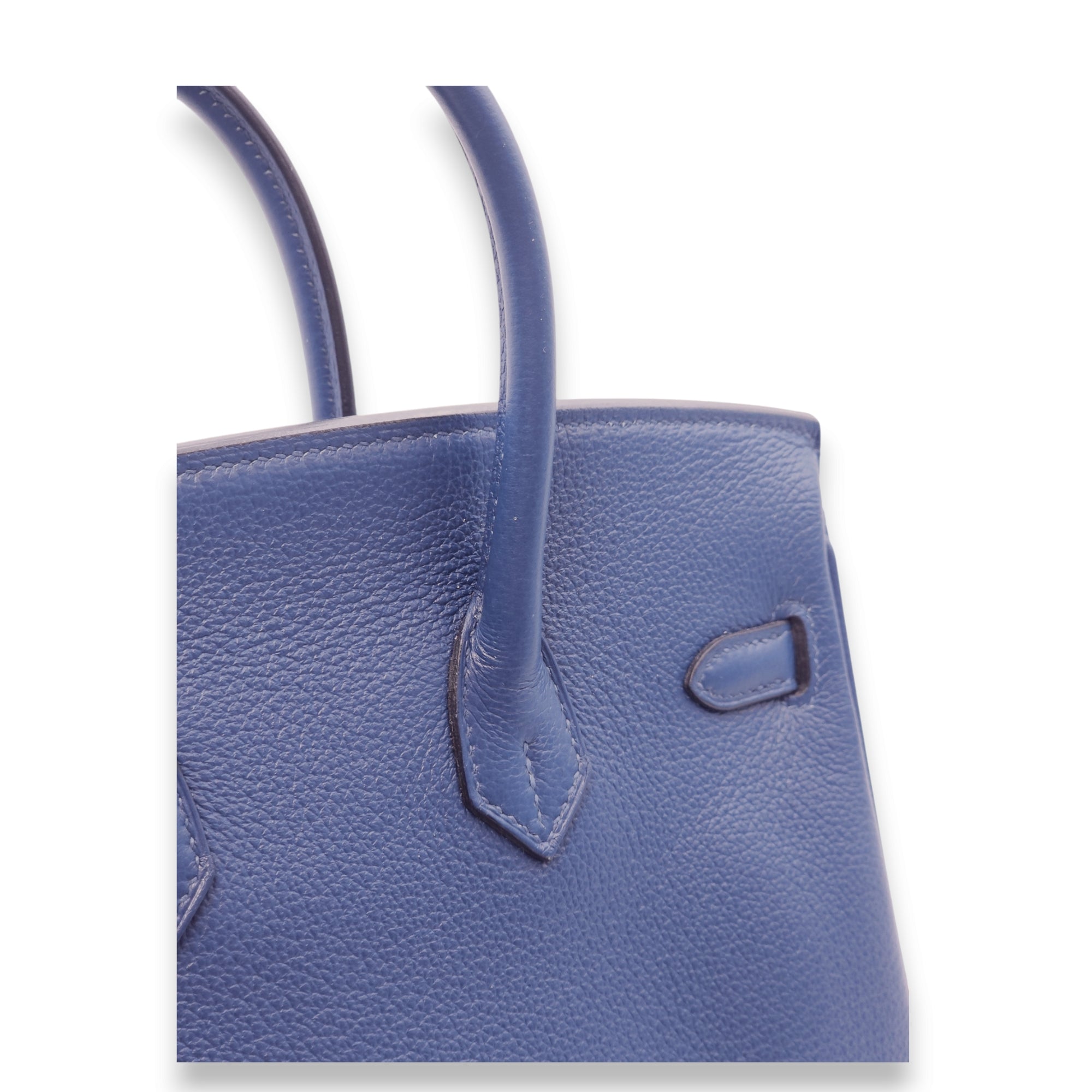 Birkin 25 Deep Blue in Novillo, Palladium hardware