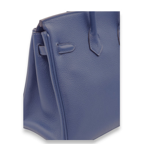 Birkin 25 Deep Blue in Novillo, Palladium hardware