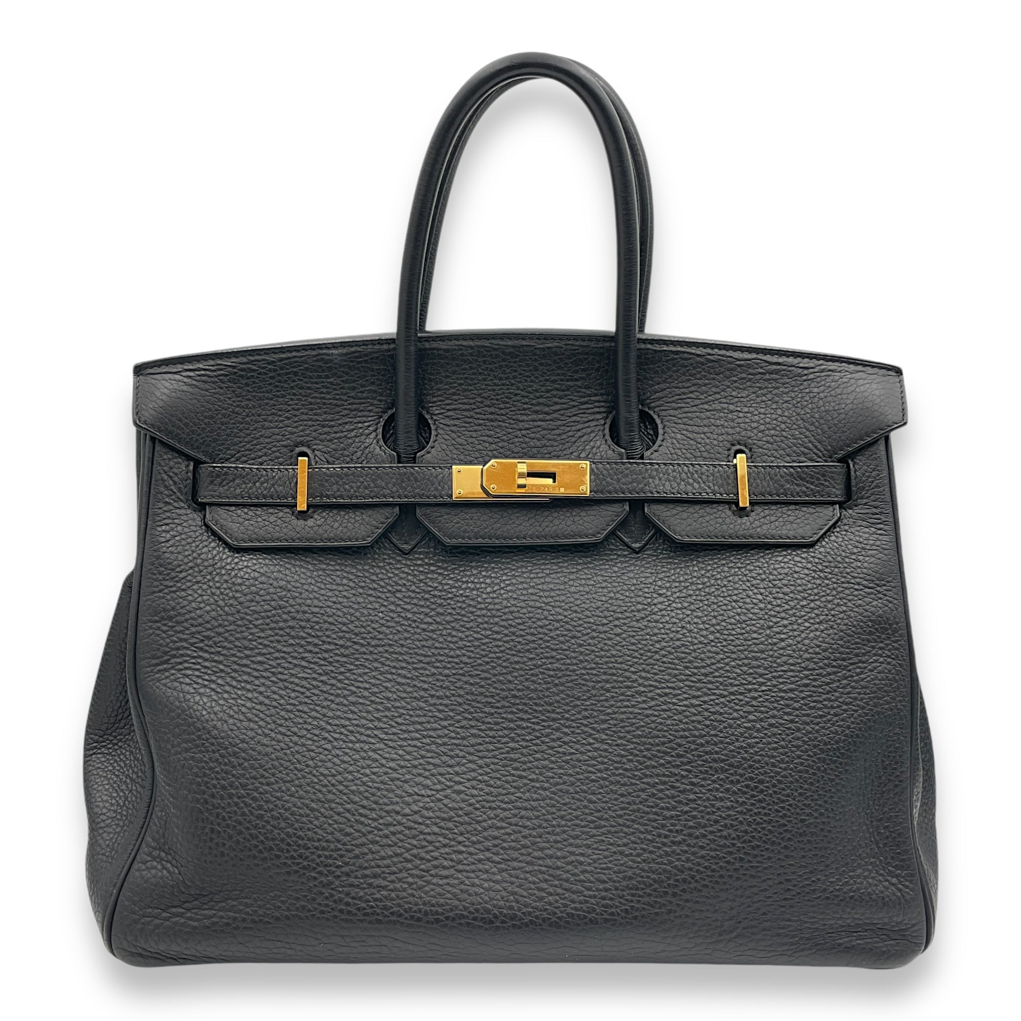 Birkin 35 Black in Togo, Gold hardware