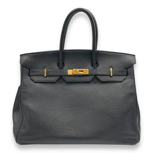 Birkin 35 Black in Togo, Gold hardware