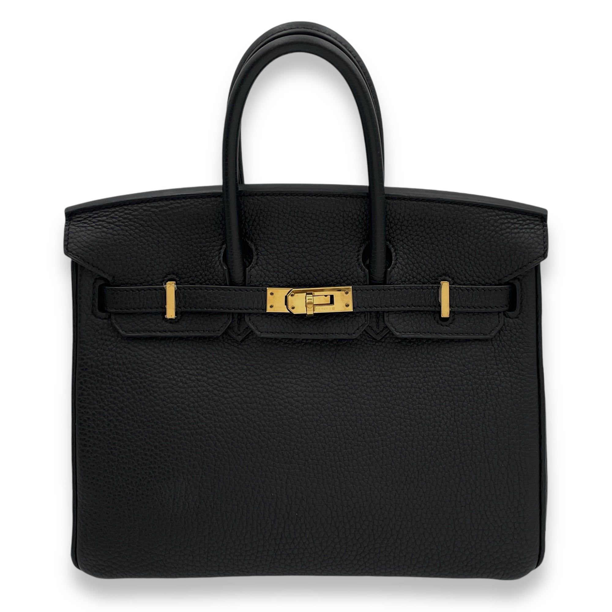 Birkin 25 Black in Togo, Gold hardware