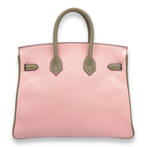 HSS Birkin 25 Rose Sakura/Gris T in Chevre Mysore, Rose Gold hardware