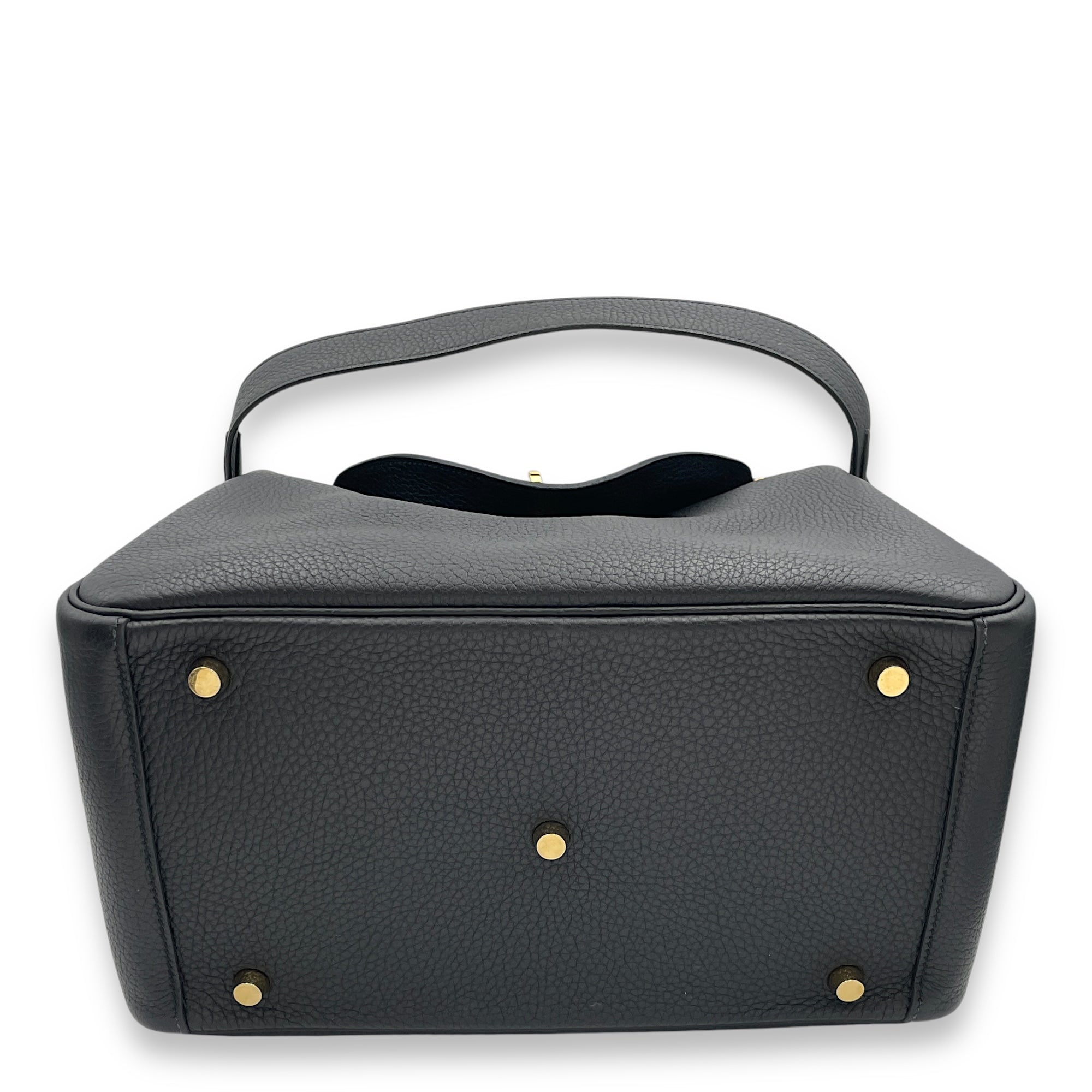 Lindy 30 Black in Clemence, Gold hardware