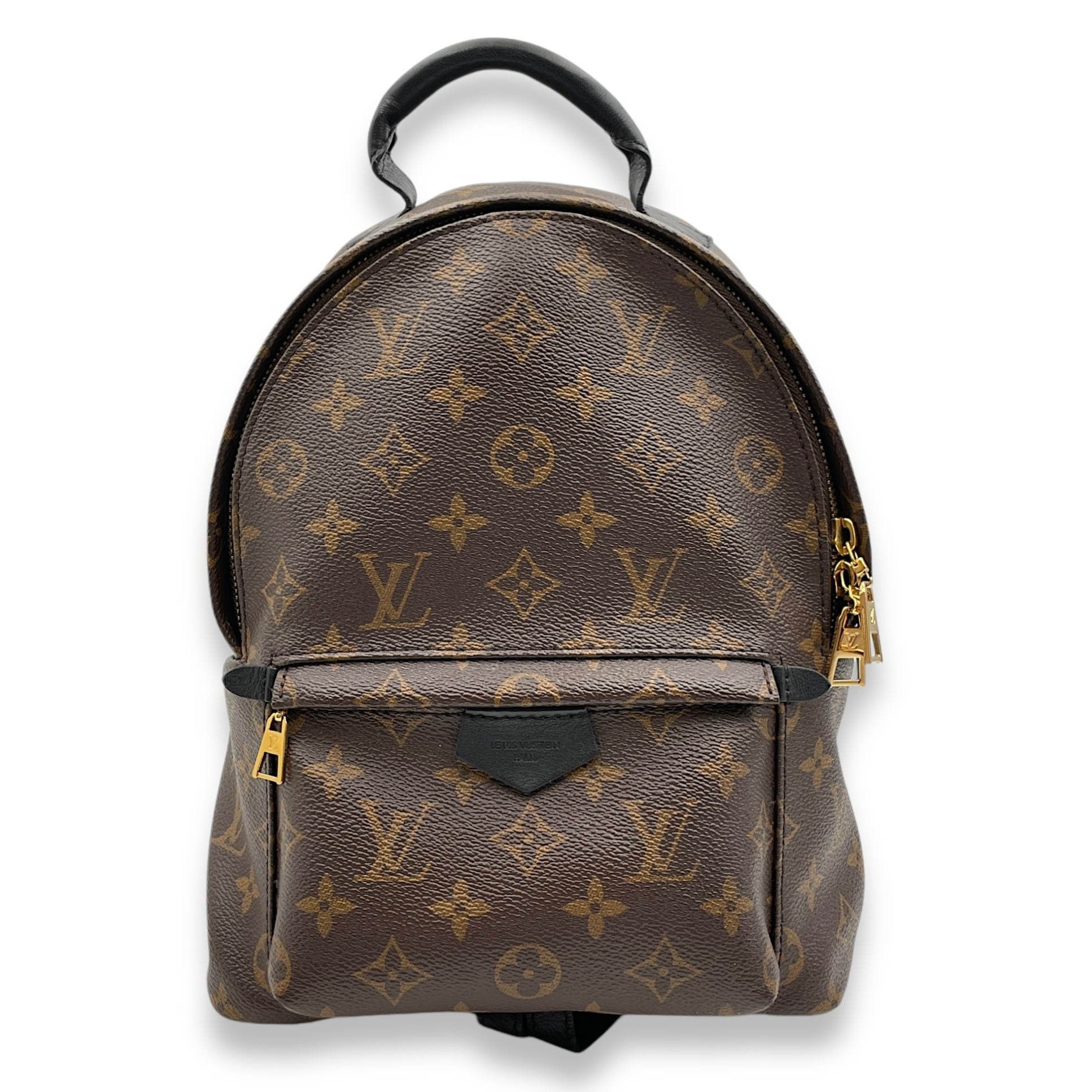 Palm Spring PM Monogram Backpack in Canvas, Gold hardware