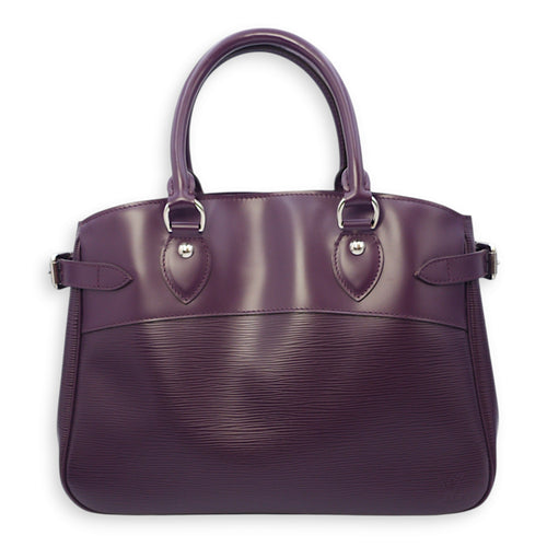 Passy PM Cassis Top Handle Bag in Epi Leather, Palladium hardware