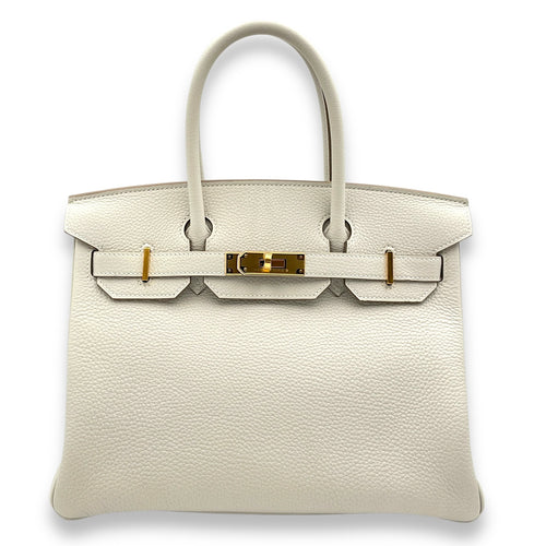 Birkin 30 Gris Pale in Togo, Gold hardware