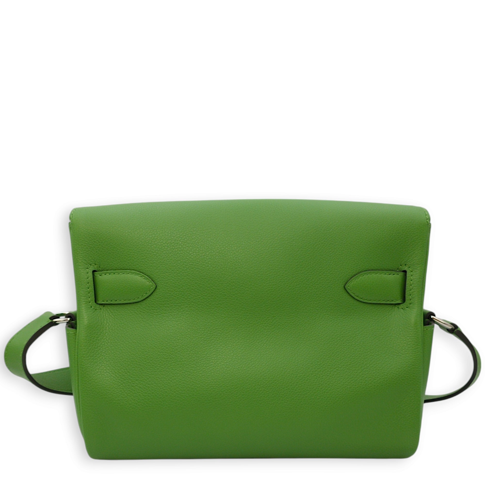 Kelly Messenger  PM Vert Yucca in Evercolor Palladium hardware C109633 2