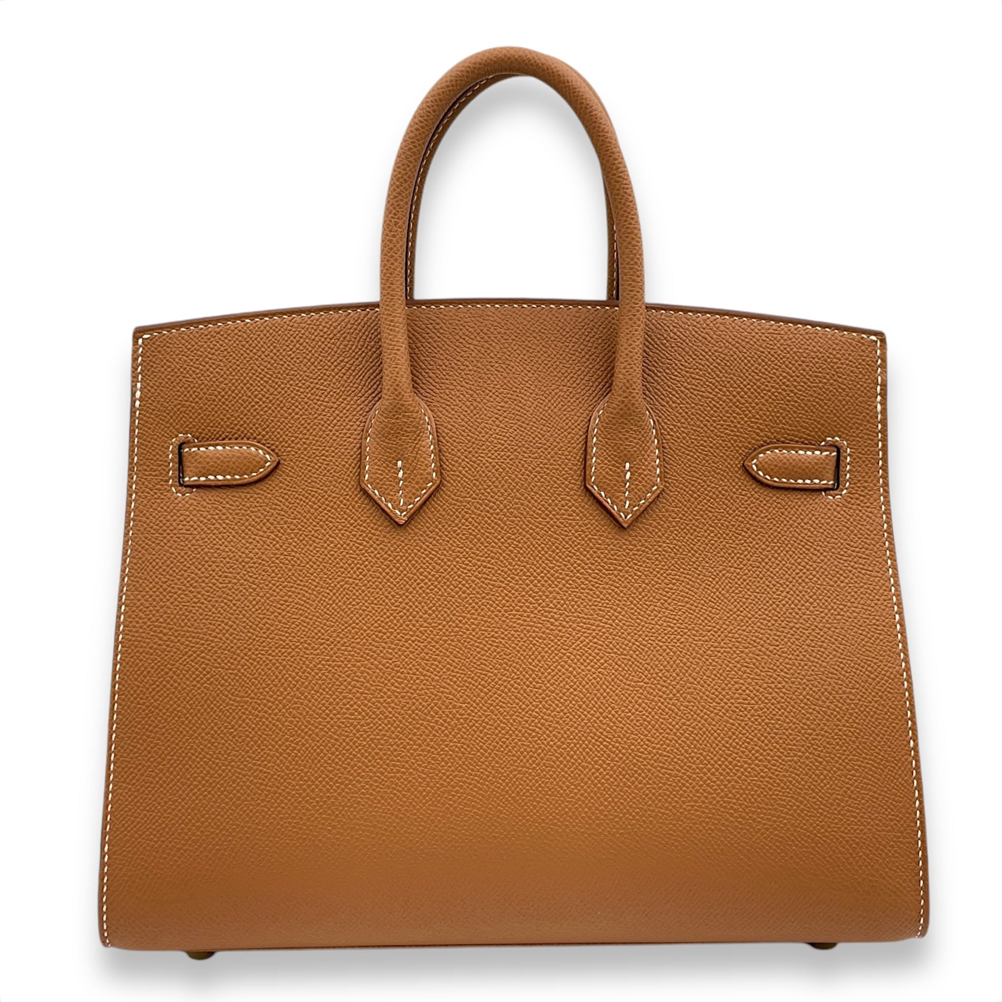 Birkin 25 Gold in Epsom, Gold hardware