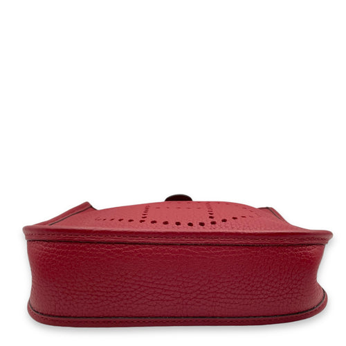 Evelyne Mini Rouge Grenat in Clemence, Palladium hardware