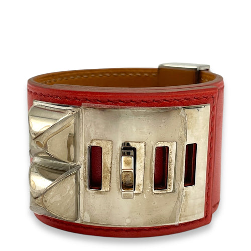 CDC Small Sanguine Bracelet in Tadelakt, Palladium hardware