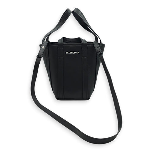 Everyday NS Tote Others Black Crossbody Bag in Calfskin, Silver hardware