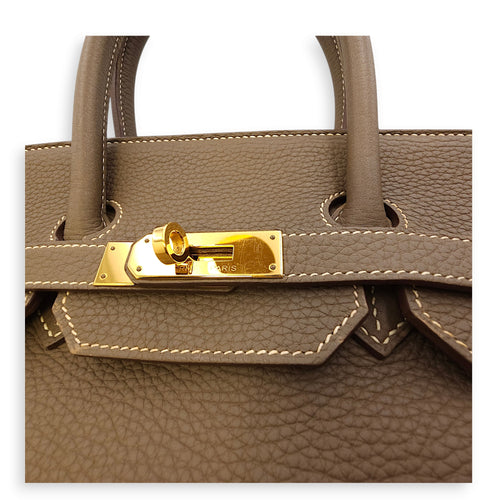 Birkin 35 Etoupe in Togo, Gold hardware