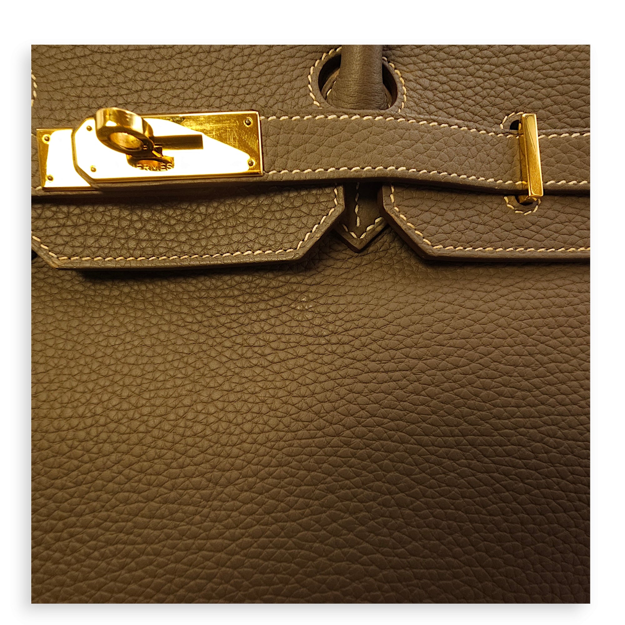 Birkin 35 Etoupe in Togo, Gold hardware