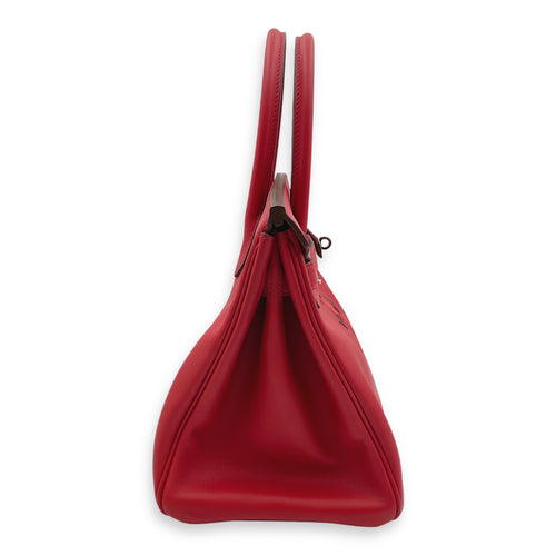 Birkin 30 Rouge Piment/Rouge H/Rouge De Coeur in Swift, Palladium hardware