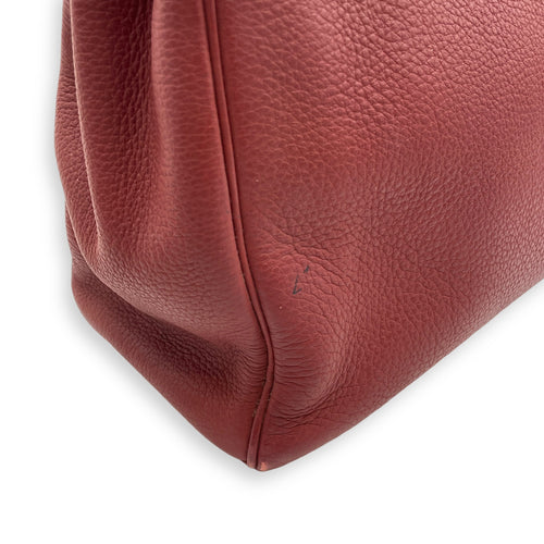 Kelly 35 Rouge H in Clemence Palladium hardware