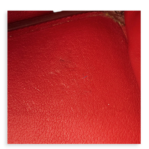 Birkin 30 Rouge Garance in Togo, Gold hardware