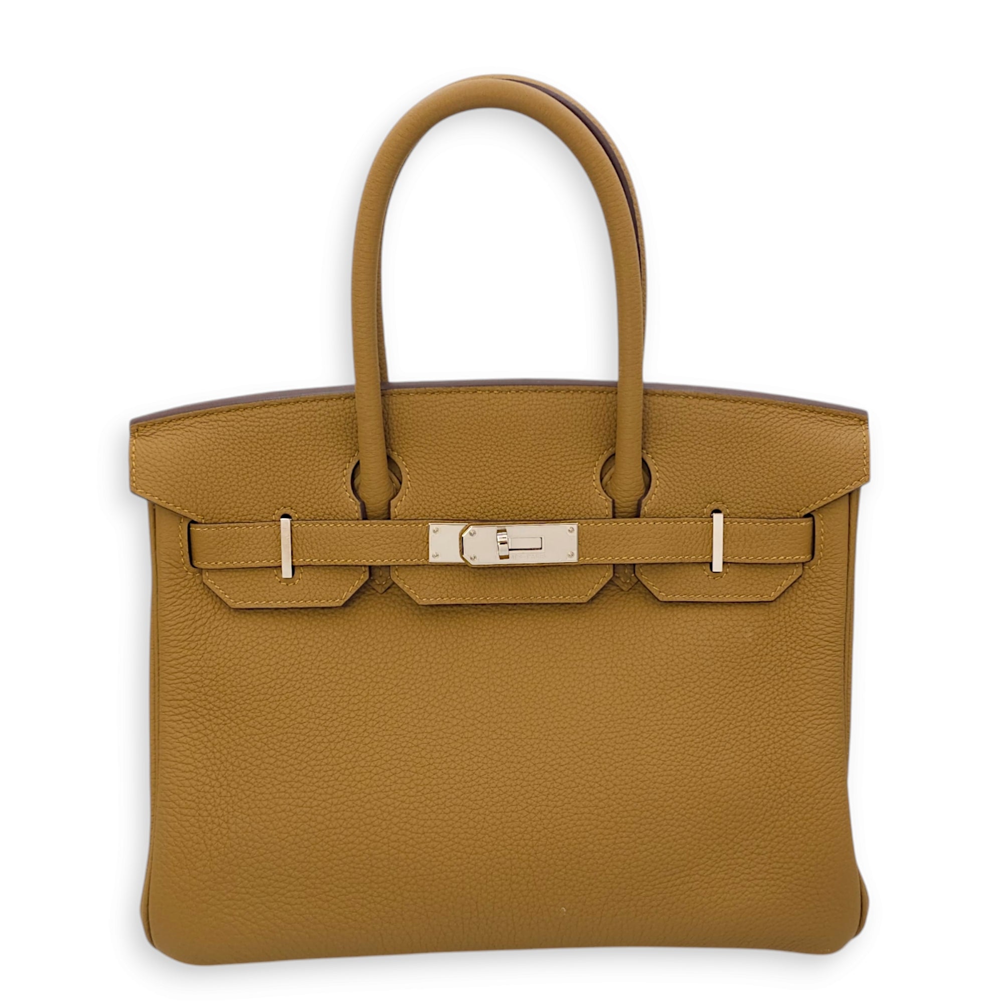 Birkin 30 Bronze Dore in Togo, Palladium hardware