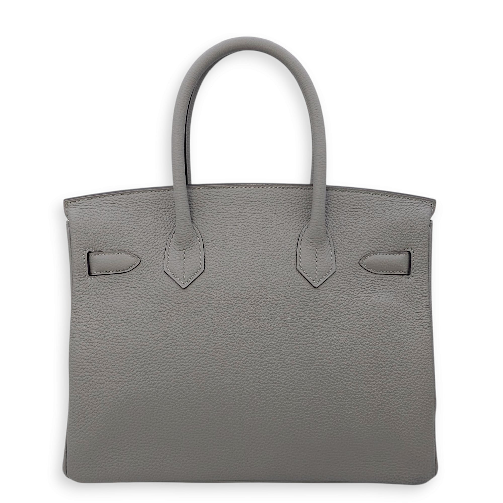 Birkin 30 Gris Mouette in Togo, Gold hardware