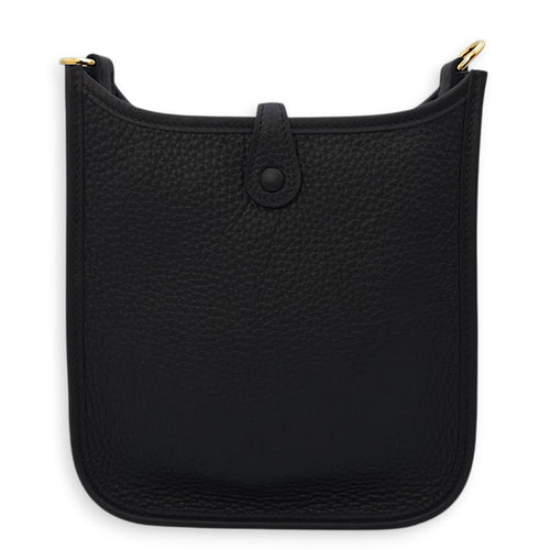 Evelyne mini Black in Clemence, Gold hardware