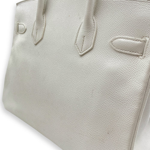 Birkin 30 White in Epsom, Palladium hardware