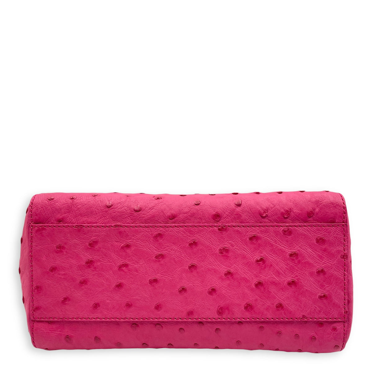 Peekaboo Mini Pink Crossbody Bag in Ostrich Gold hardware