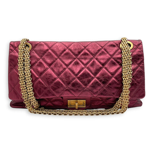 Reissue 228 Red Shoulder Bag in Calfskin, Gold hardware