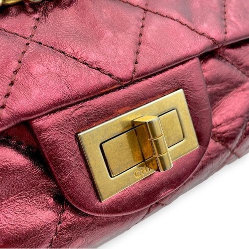 Reissue 228 Red Shoulder Bag in Calfskin, Gold hardware