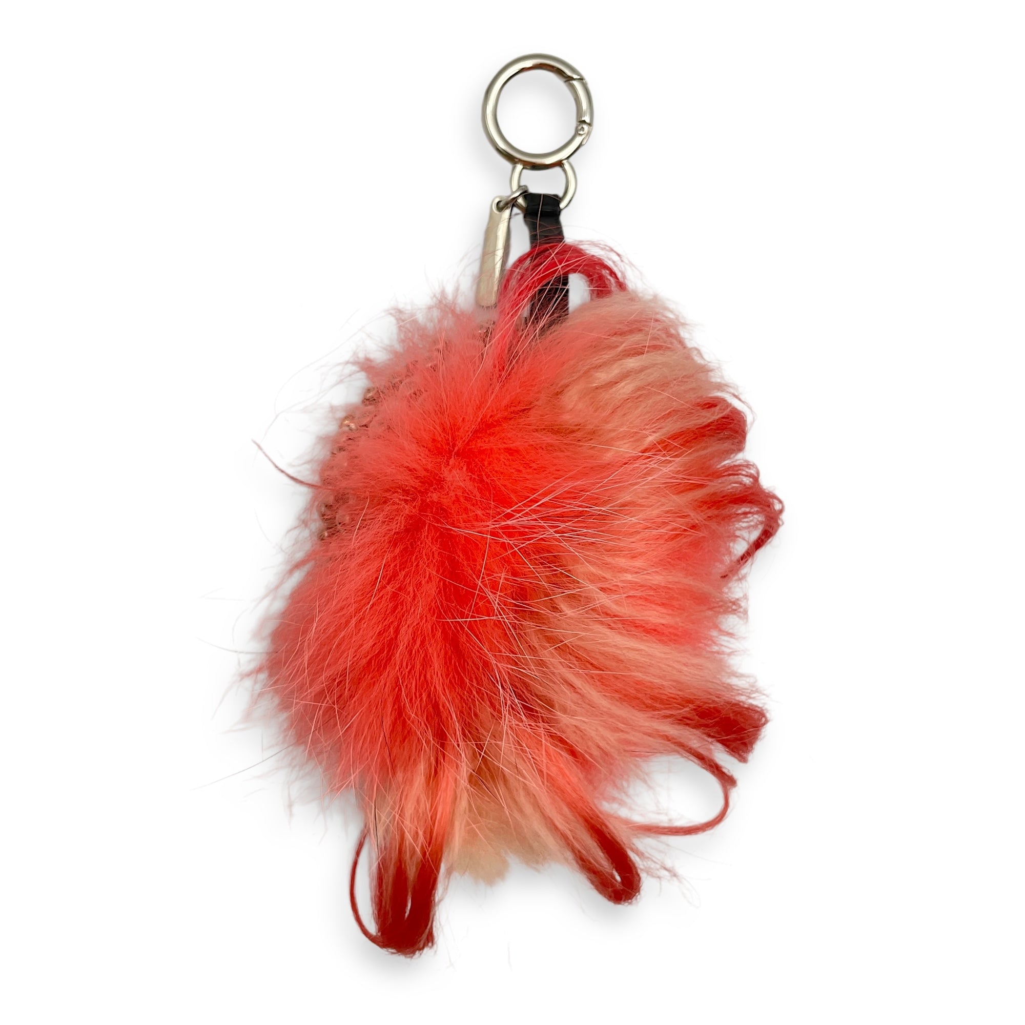 Karlito Charm Multicolour Bag Accessory in Lambskin, Silver hardware