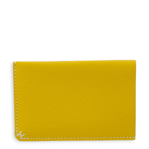 Sellier Jaune De Naples Card Holder in Evercolor