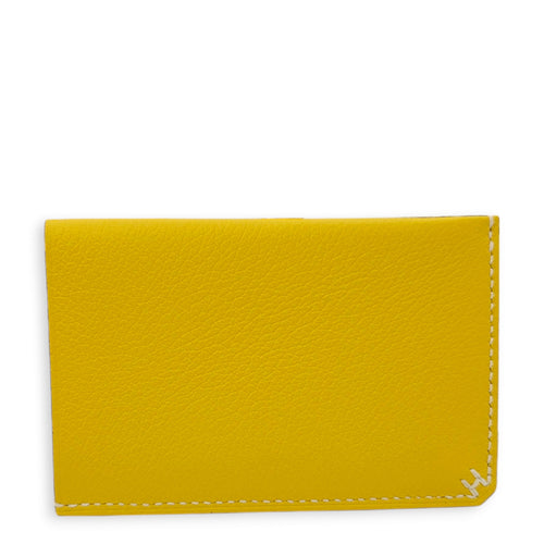 Sellier Jaune De Naples Card Holder in Evercolor